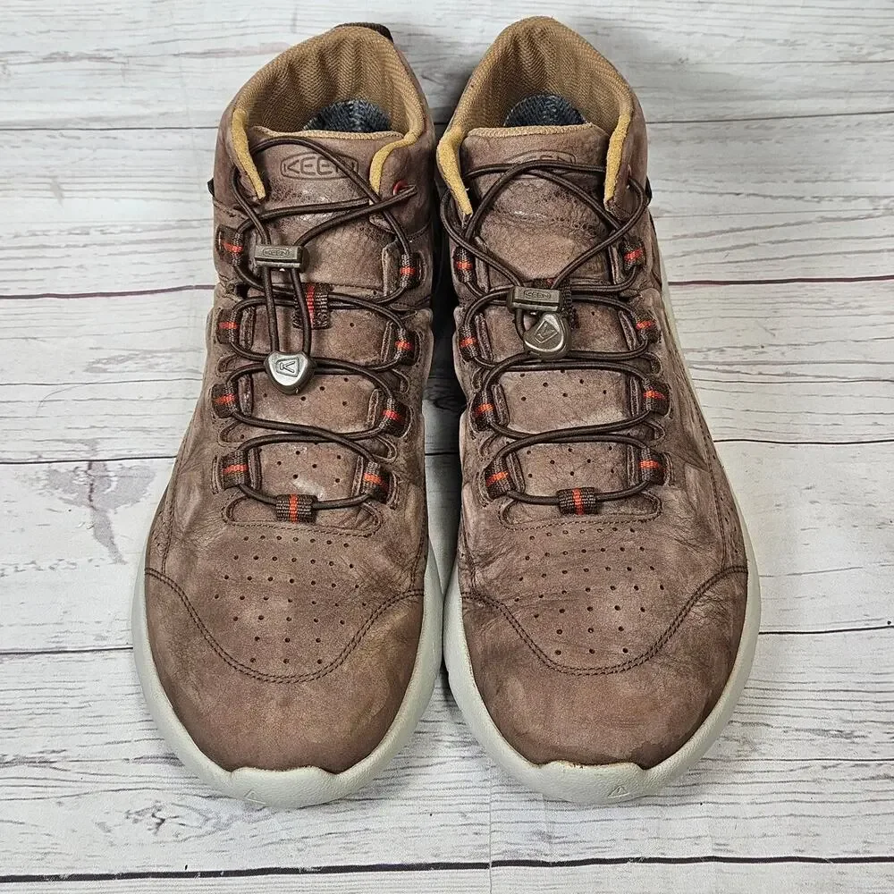 Keen Mens Highland Sneaker Mid Boot Waterproof Hiking Trekking Sz 11 *No insoles